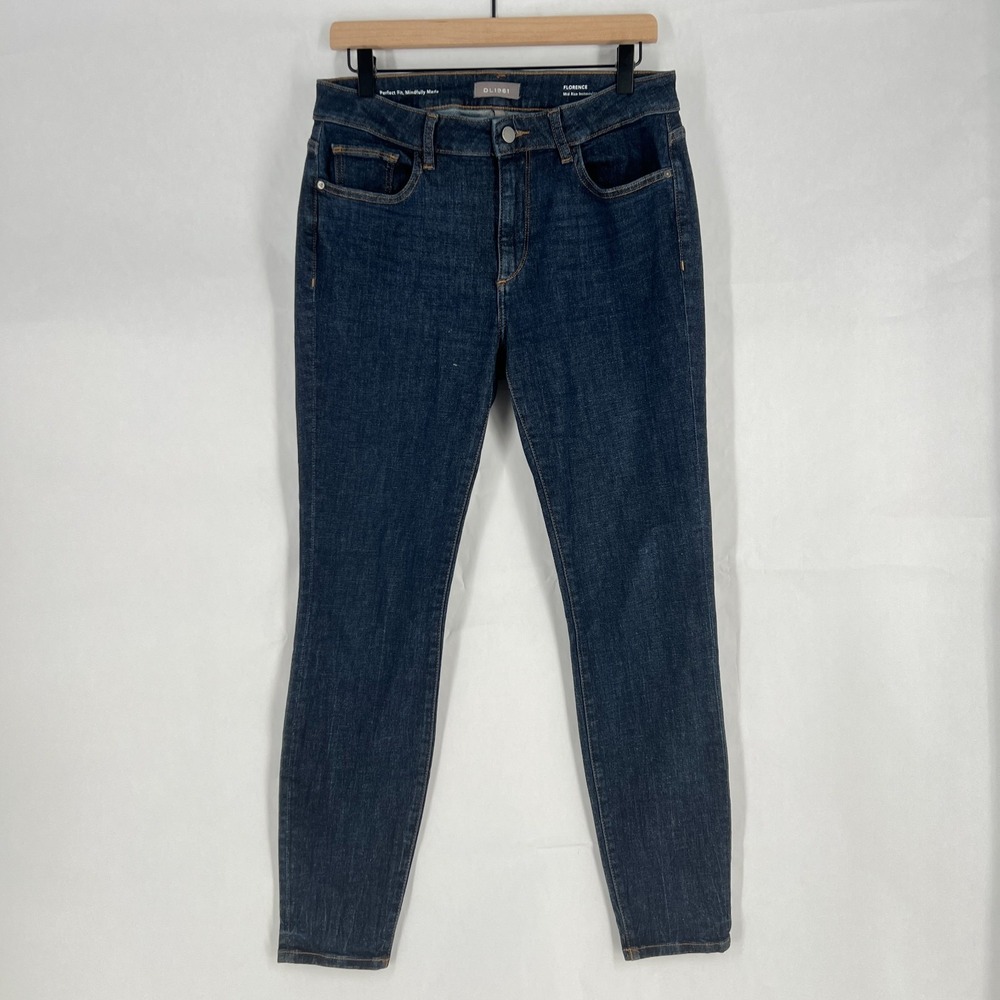 DL1961 Florence Instasculpt Skinny Jeans Womens 30 Blue Cotton Perfect‎ Mid Rise